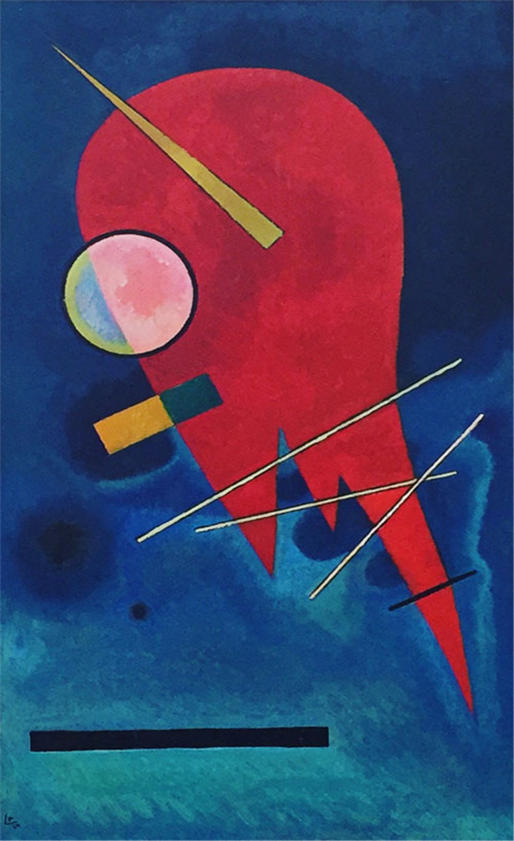 Red 1924 Wassily Kandinsky Abstract Canvas Oil Painting